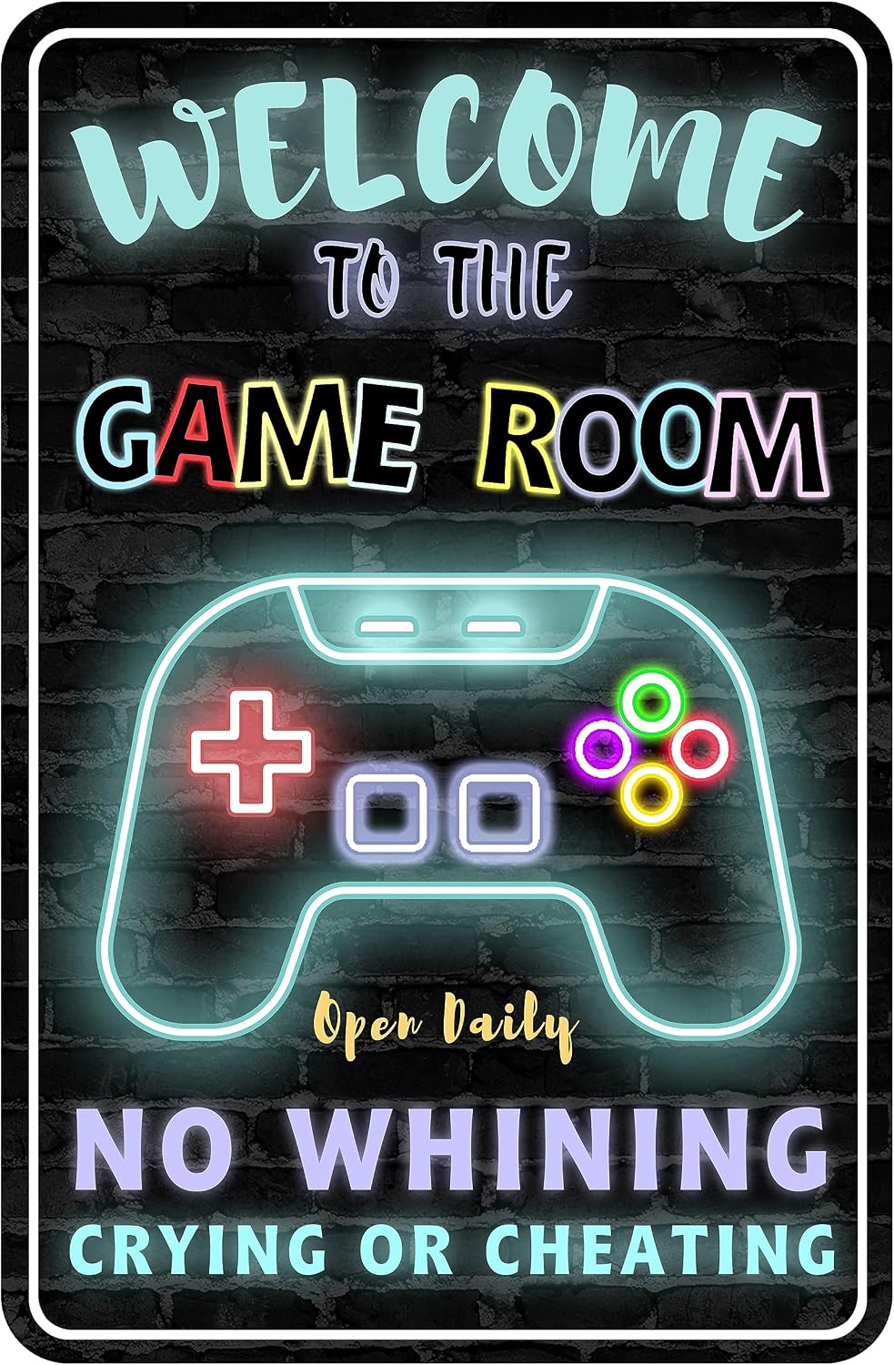 Gaming Accessories For Room - Gaming Room Metal Sign Gamer Wall