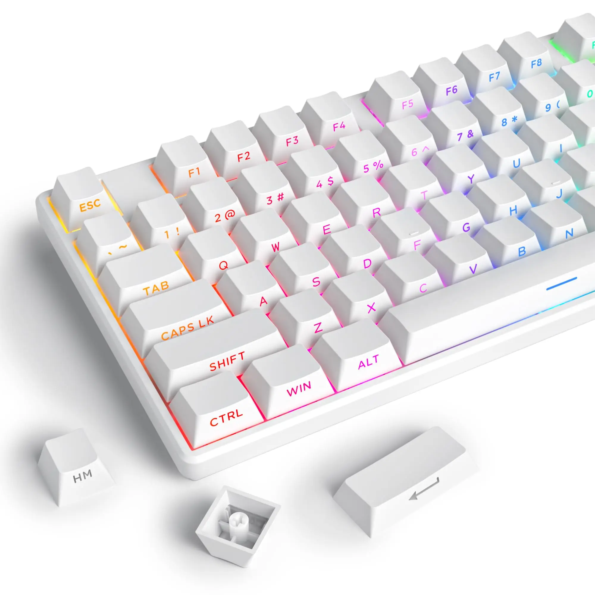 134 Keys Double Shot PBT Keyca - огляд і ціна Gaming Accessories Aesthetic
