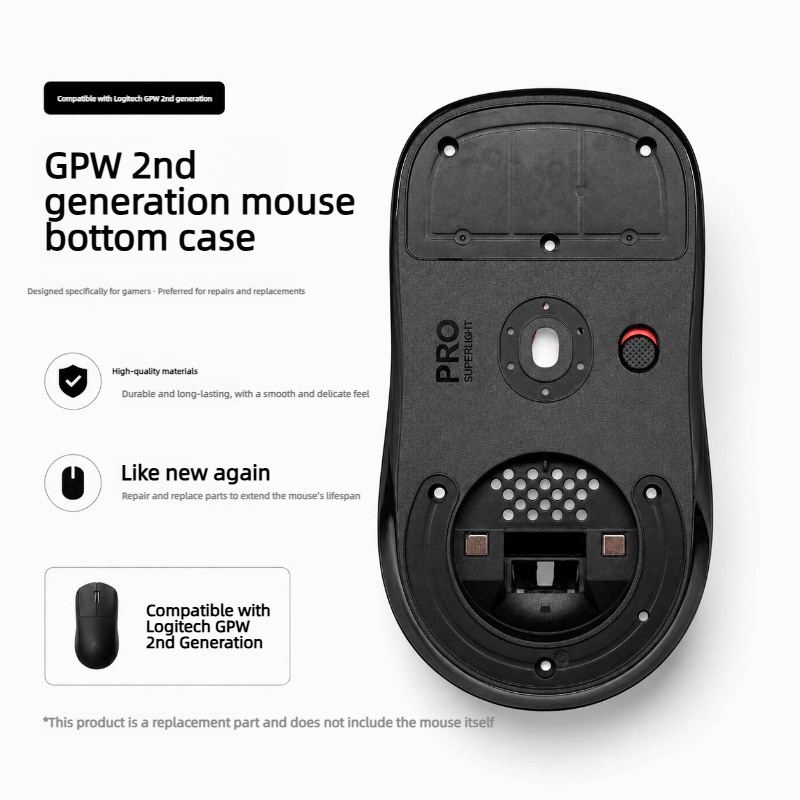 Replacement Mouse Bottom Case  - огляд і ціна Logitech Mouse G Pro X Superlight