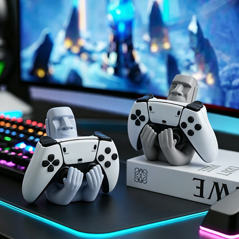 Funny Moai Stone Resin Gamepad - огляд і ціна Gaming Accessories For Room