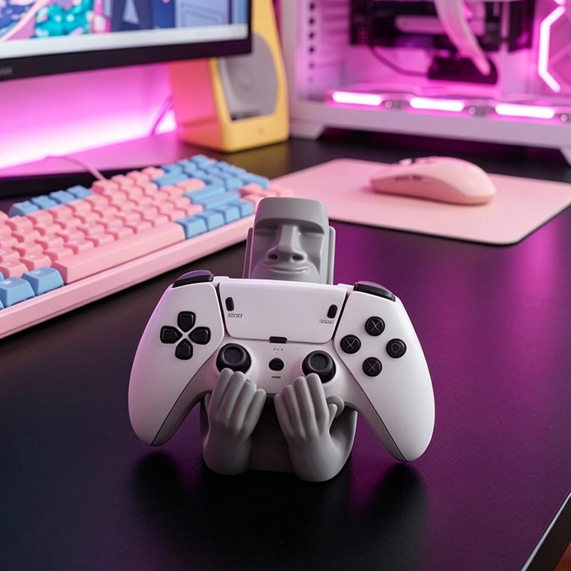 Funny Moai Stone Resin Gamepad - огляд і ціна Gaming Accessories For Room